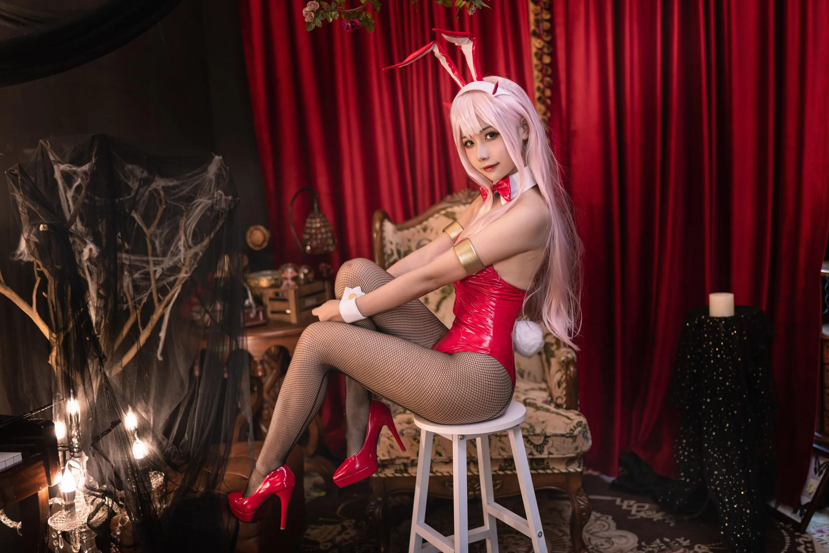 Momoko葵葵 – NO.36 DARLING in the FRANXX 02 泳装 兔女郎花嫁 [61P]插图3